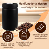 Coffee Beans Vacuum Sealed Jug 304 Stainless Steel Food Keep Fresh Storage Container Kitchen 1200ml Coffee Vacuum Canister