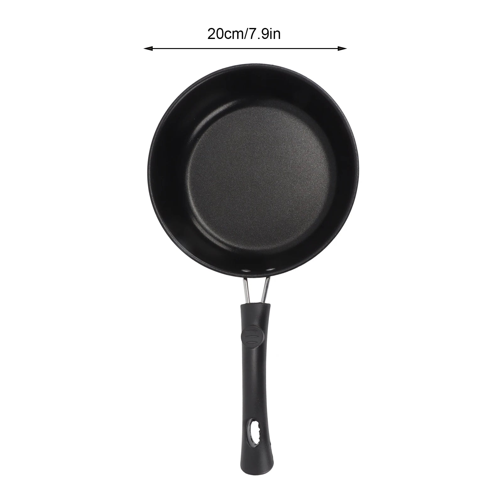 1PC 12-20cm Mini Frying Pan Non-Stick Thickened Stainless Steel Frypan Pot Fried Eggs Saucepan Gas/Induction Kitchen Cookware 
﻿
