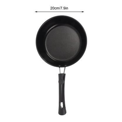 1PC 12-20cm Mini Frying Pan Non-Stick Thickened Stainless Steel Frypan Pot Fried Eggs Saucepan Gas/Induction Kitchen Cookware 
﻿