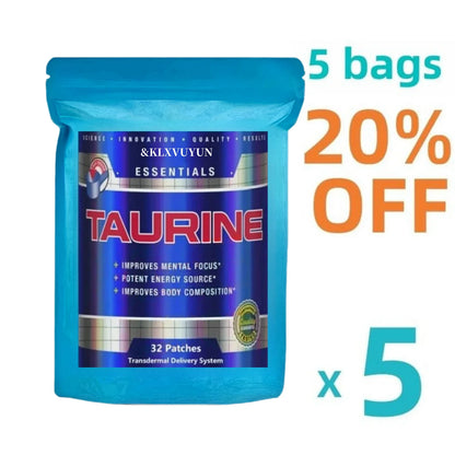 Taurine + Creatine Monohydrate Transdermal Patches, Muscle Strength, Focus, Memory - Best Creatine for Muscle Growth