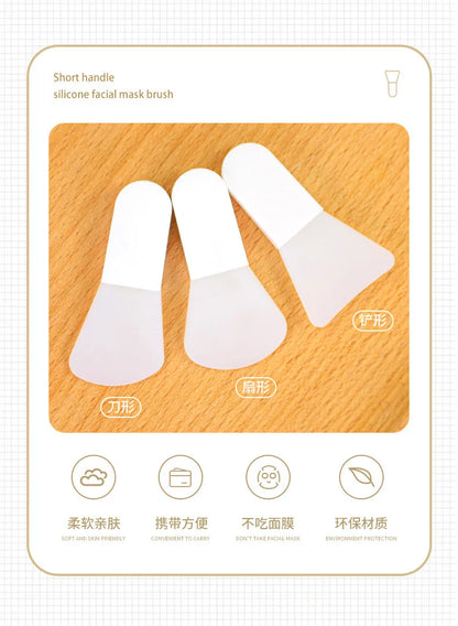 Mask Applicator Brush Soft Silicone Brush, Mini Makeup Spatula Facial Beauty Tool Set, Facial Mud, Makeup Mask Brush