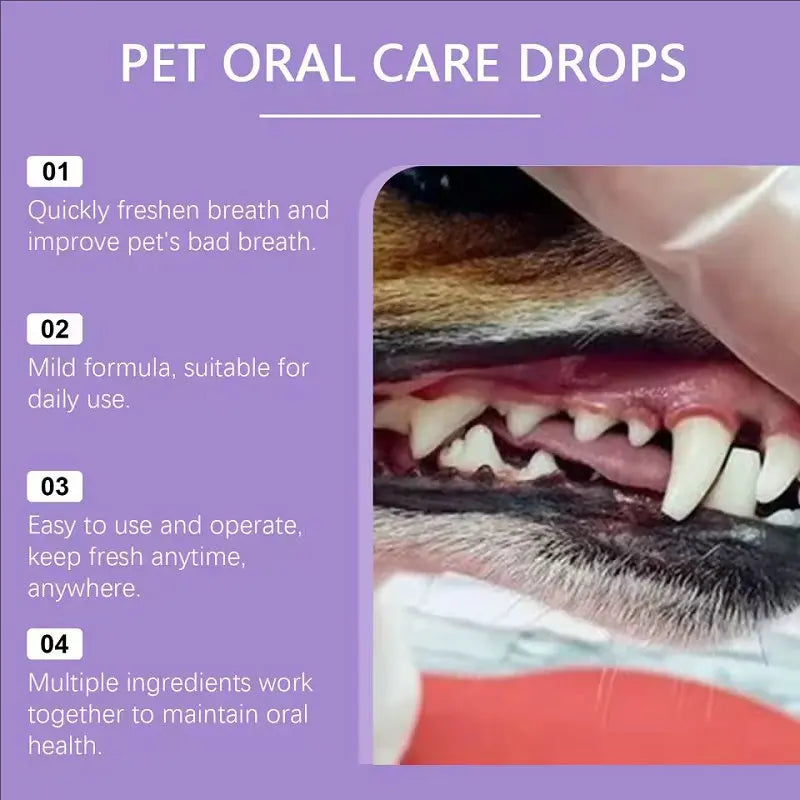50ml Pet Oral Cleanse Spray Dogs Cats Teeth Clean Deodorant Prevent Calculus Remove Kitten Bad Breath Pet Supplies Freshen Breath