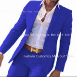 2 Pieces Beige Suit for Men Slim Fit Wedding Groom Tuxedo Groomsmen Suits Male Fashion Smoking Costume Homme Blazer with Pants