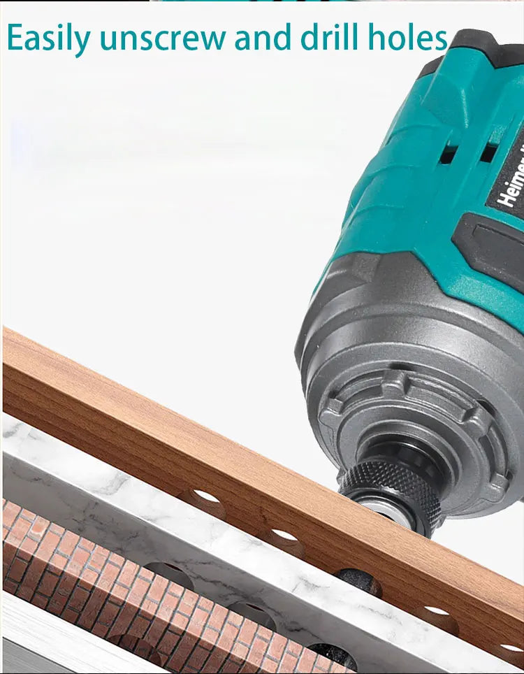 Heimerdinger Brushless Cordless Impact Driver ,1/4-Inch 6.35mm Hex Impact Driver,High Torque 220N.m Variable Speed