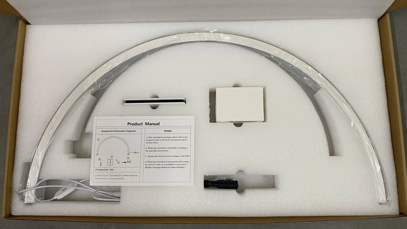 48W Half Moon Lamp For Nail Desk Dimmable 3000K-6000K Makeup Manicure Beauty Salon Touch Switch LED Light Half Moon Nail Lamp