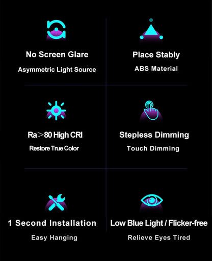 LED Computer Monitor Light Bar For Learning/Reading/Work Dimming Night Lighting Display Screen Hanging Lamp Eye Protection Lamp