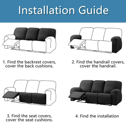 Elastic Recliner Sofa Cover Printed Slipcover Chair Sofa Protector Relax Armchair Stretch Couch Covers For Living Room