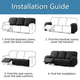 Elastic Recliner Sofa Cover Printed Slipcover Chair Sofa Protector Relax Armchair Stretch Couch Covers For Living Room