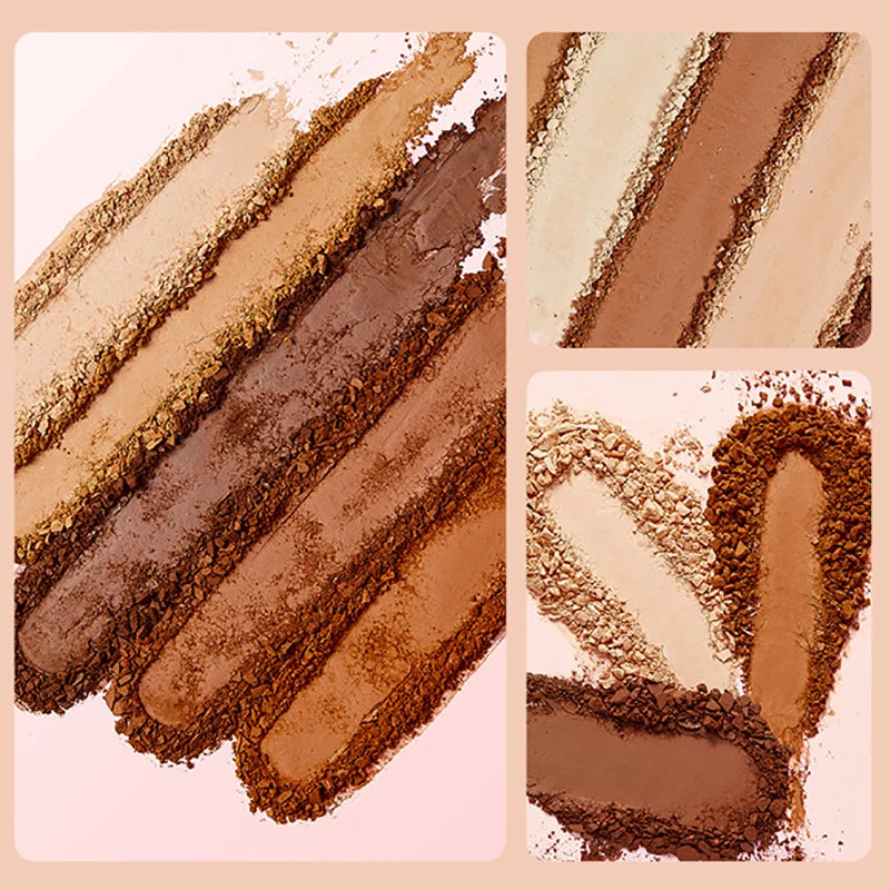 Bronzer controle duradouro óleo pressionado configuração pó fosco à prova dwaterproof água solto translúcido nu pó facial maquiagem coreana cosméticos