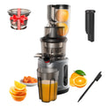 BioloMix Cold Press Juicer with 75mm Feed Chute, 200W 40-65RPM Powerful Motor Slow Masticating Juice Extractor Fits Whole Fruits