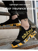 Steel Toe Safety Shoes Men Anti-Smash Anti-puncture Work Shoes Men Breathable Work Sneaker Indestructible Work Safety Boots