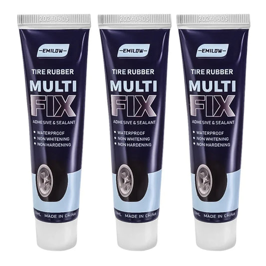 Strong Rubber Tire Repair Glue, resistente ao desgaste, não corrosivo, adesivo, colagem, reparação de pneus de carro, selante, 50ml, 3 pcs