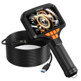 5'' IPS Screen Handheld Endoscope Car Inspection Borescope Video Camera Single Dual Triple Autofocus Lens USB Probe Waterproof
