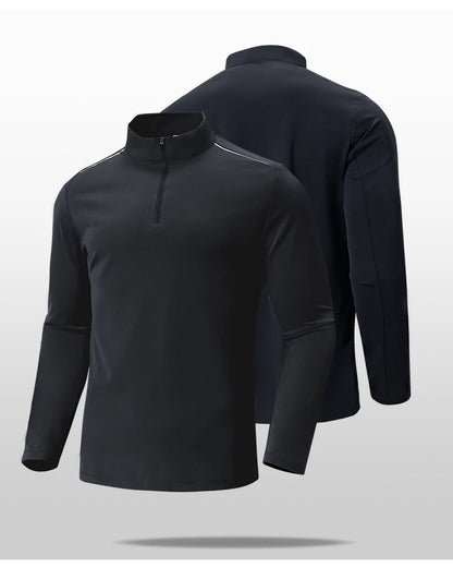 SBWL 2024 new autumn/winter men's outdoor sports running mountaineering cycling fitness long sleeve breathable elastic T-shirt