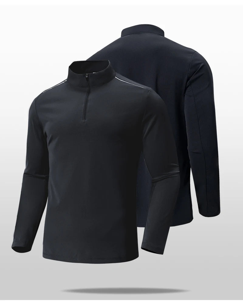 SBWL 2024 nueva camiseta elástica transpirable de manga larga para deportes al aire libre, running, montañismo, ciclismo y fitness para hombre, otoño/invierno