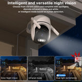WONSDAR 2pcs PTZ Camera Outdoor IP Camera Video Surveillance WiFi Camera Home Security Protection Motion Detection Alarm iCsee