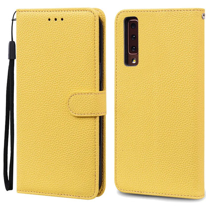 Funda de cuero de lujo con tapa para Samsung Galaxy A7 2018 (SM-A750F)