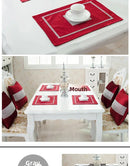 Heat Resistant Dining Table Mat Diamond Embedded Anti Slip Western Dining Pad Cushion Home Use Tablecloth Accessories
