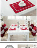 Heat Resistant Dining Table Mat Diamond Embedded Anti Slip Western Dining Pad Cushion Home Use Tablecloth Accessories