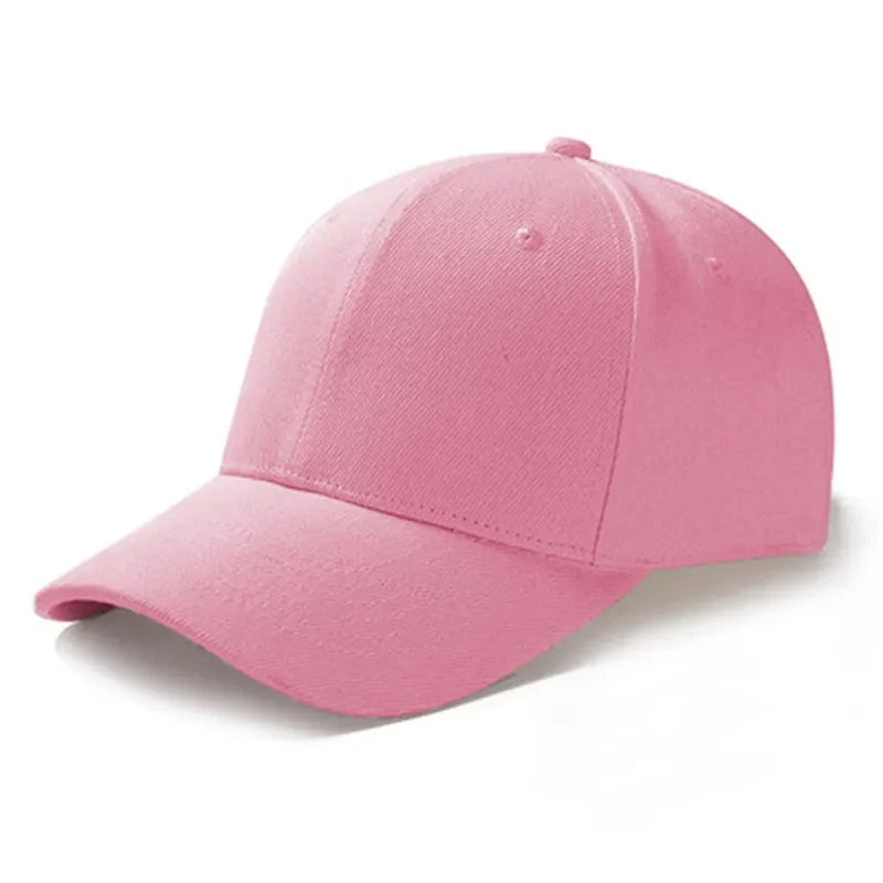 Solid Color Baseball Caps for Women Men Summer Sun Hats Adjustable Snapback Hats Unisex Street Hip Hop Hat Sun Visor Caps