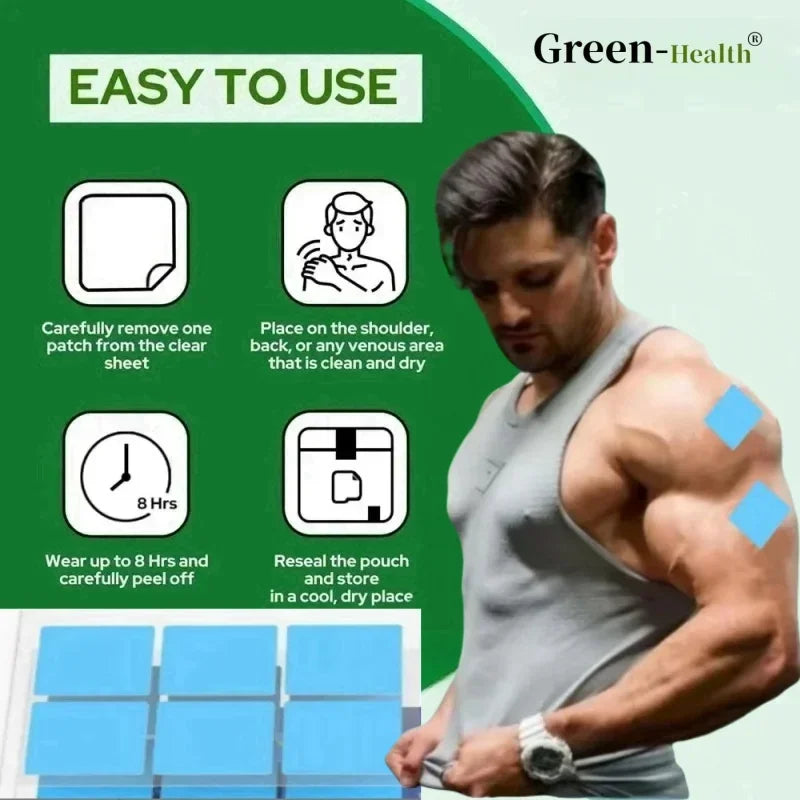 Testosterone Booster For Men Transdermal With Zinc 30 Patches
