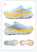 HOKA Sport Running Shoes Bondi 8 Breathable Anti Slip Cushioning Road Runs Shoes Men Sport Shoes Lifestyle Outdoor Sneaker Women
