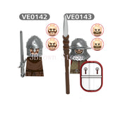 MOC Medieval Building Blocks Castle Knight Western Cowboy Historical Army Cavalry Horse Soldier Gun Kid Toy Gift Brick DIY S040