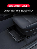 For Tesla New Model Y 2025 Launch Juniper Seat Storage Box Center Console Organizer Bins Front Rear Tray Trash Accessories