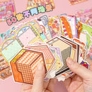 50 in 1 landscape stickers miniature scene collection 3d three-dimensional girls children's educational toys