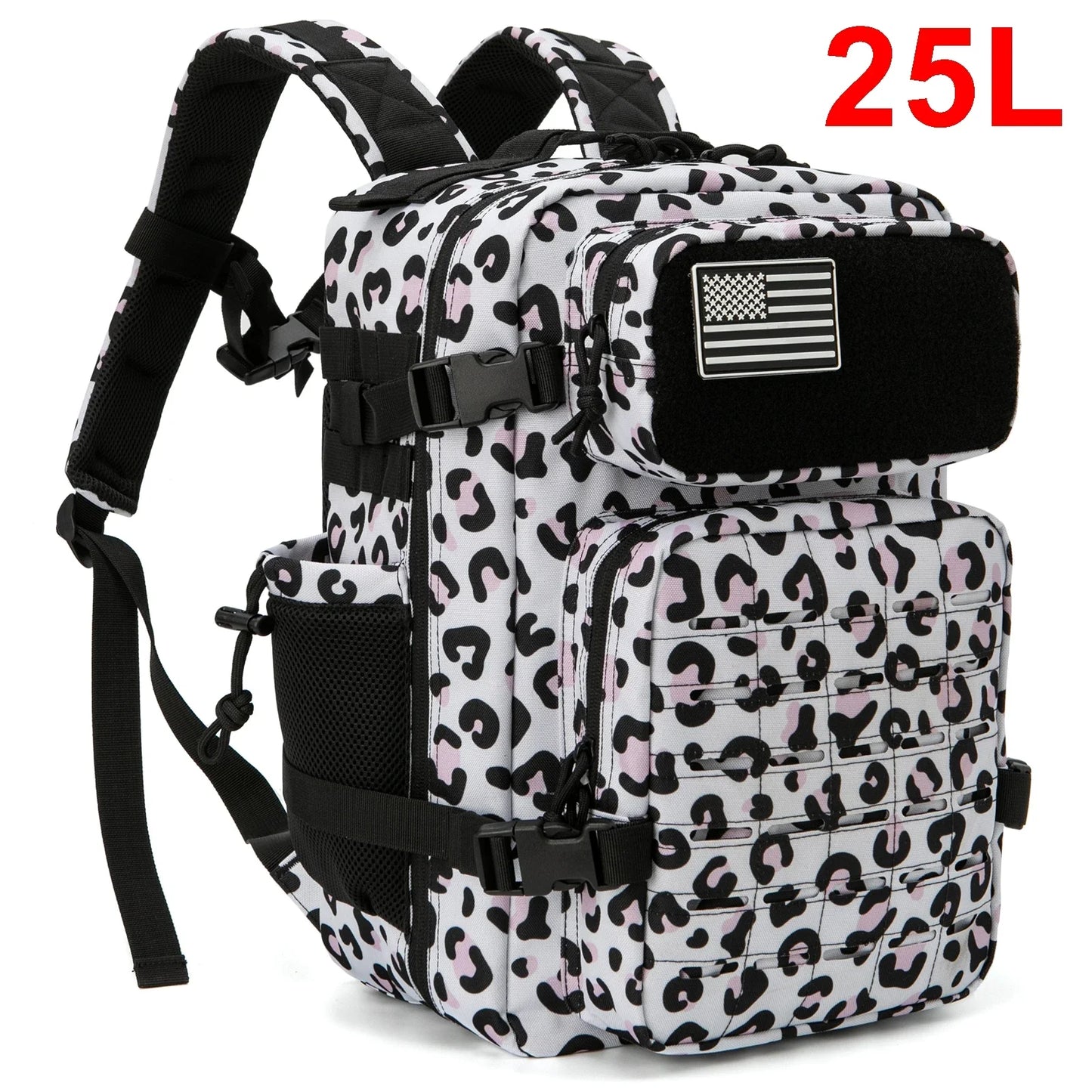 QT&QY 25L/45L Tactical Backpack for Women/men Laser Cut Molle survival Daypack School Bag Gym Rucksack with Dual Cup Holder