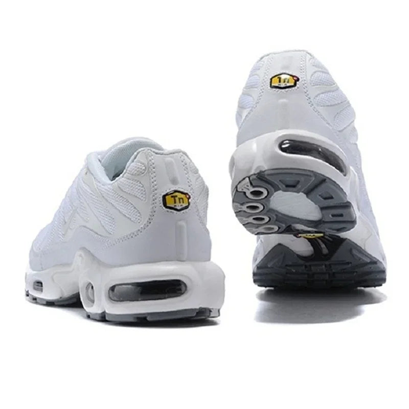 Zapatillas Nike Air Max Plus TN para correr, clásicas, negras triples, para exteriores, para correr, caminar, deportivas, para mujer y hombre.