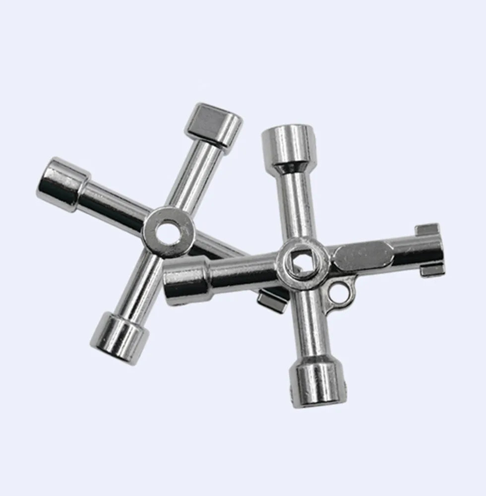 Electric control cabinet car elevator cross key wrench water meter valve key internal triangle wrench multi-purpose tool