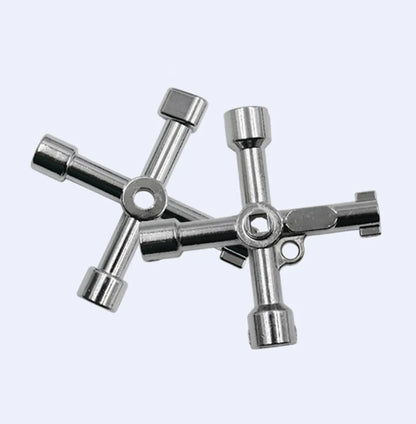 Electric control cabinet car elevator cross key wrench water meter valve key internal triangle wrench multi-purpose tool