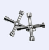 Electric control cabinet car elevator cross key wrench water meter valve key internal triangle wrench multi-purpose tool