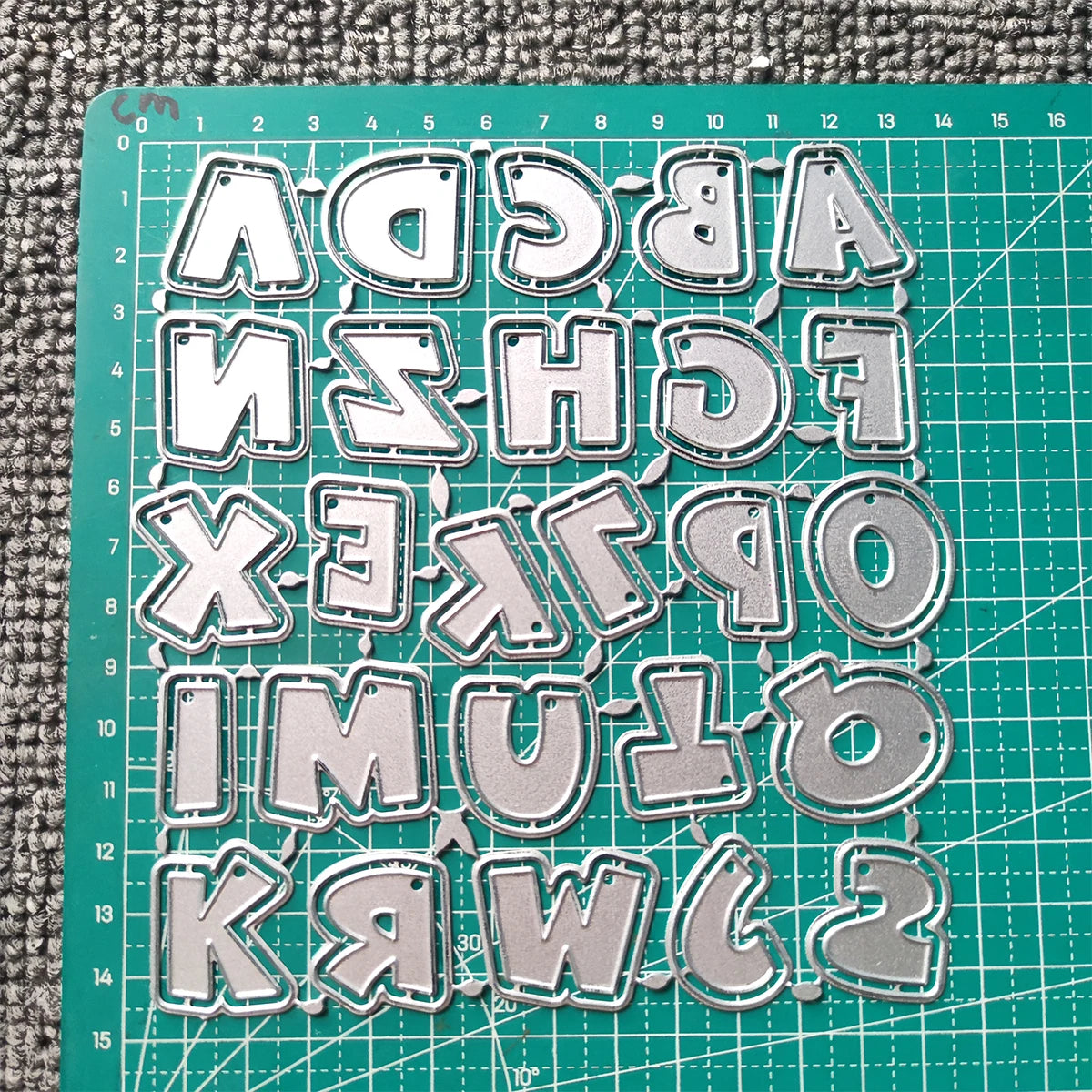 Letter A-Z Metal Cutting Dies Scrapbooking Embossing Dies Stencil Template Art Decoration Knife Mold Craft Die Cut