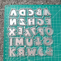 Letter A-z Metal Cutting Dies Scrapbooking Embossing Dies Stencil Template Art Decoration Knife Mold Craft Die Cut