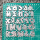 Letter A-z Metal Cutting Dies Scrapbooking Embossing Dies Stencil Template Art Decoration Knife Mold Craft Die Cut
