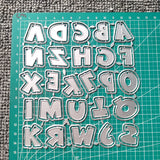 Letter A-Z Metal Cutting Dies Scrapbooking Embossing Dies Stencil Template Art Decoration Knife Mold Craft Die Cut
