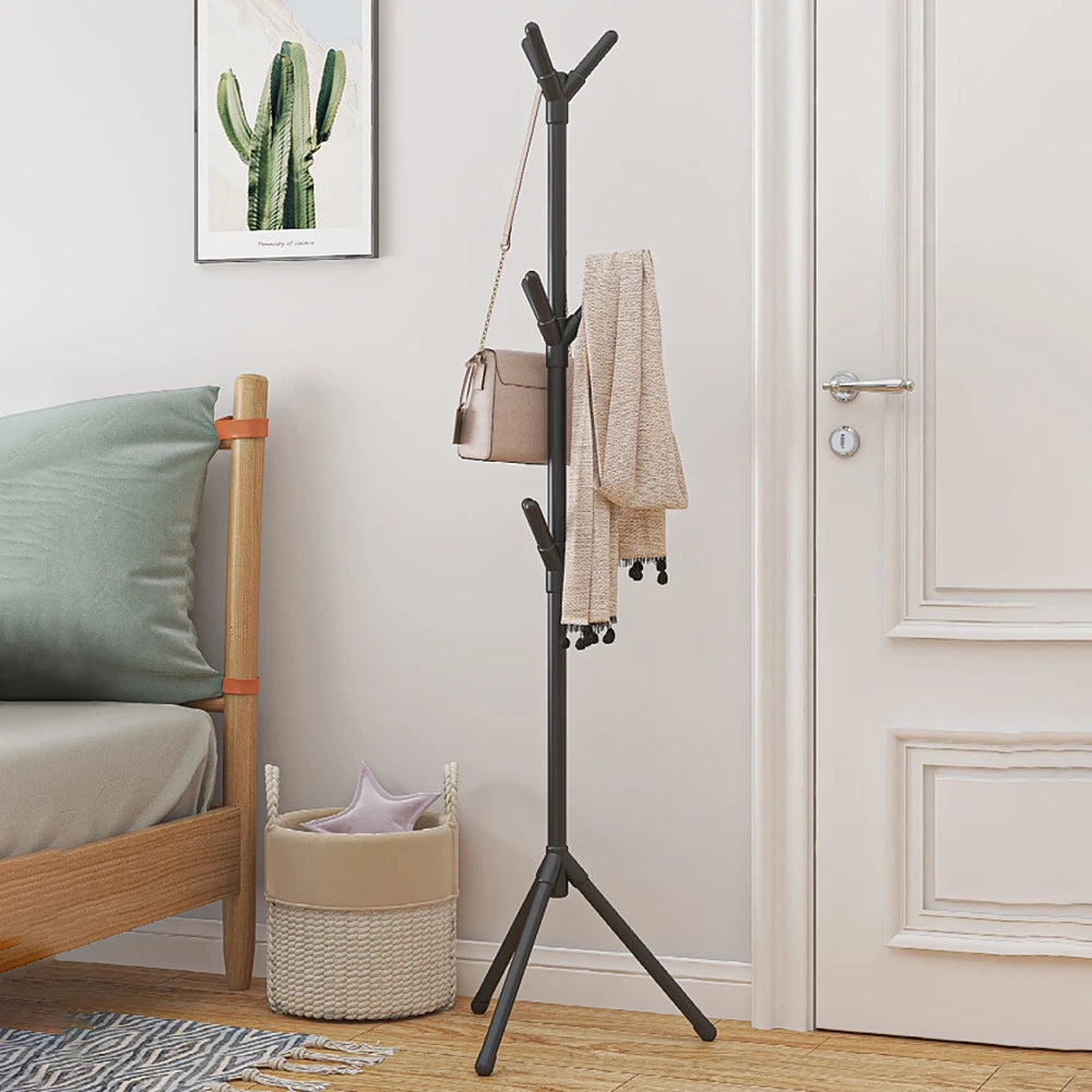 Perchas irregulares de suelo fáciles de montar, perchas de hierro forjado para oficina, perchas verticales para dormitorio, perchas creativas para vestíbulo