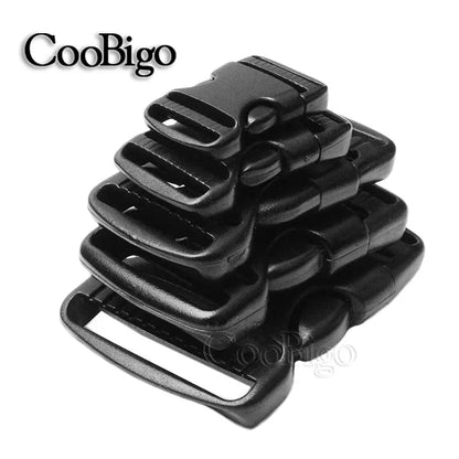 20mm 25mm 32mm 38mm 50mm Plastic Hardware Dual Adjustable Side Release Buckles Backpack Belt Bag Parts Strap Webbing