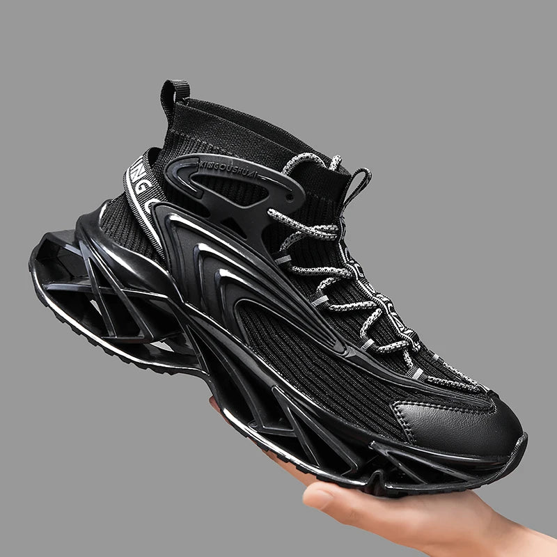 Mens Sneakers Flat Comfortable Fashion Tennis Sports Running Shock-absorbing Gym Male Casual Sports Shoes for Man