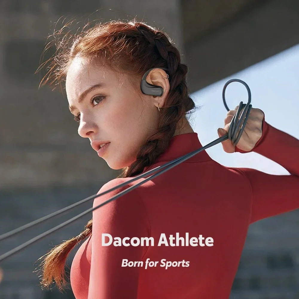 Auriculares inalámbricos DACOM, deportivos, Bluetooth, IPX7, resistentes al agua, 20 horas de reproducción para correr, auriculares inalámbricos AAC.