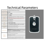 Wireless PIR Infrared Thermal Alarm Remote Control Outdoor Camping Anti-Animal Alarm Human Detection Sensor