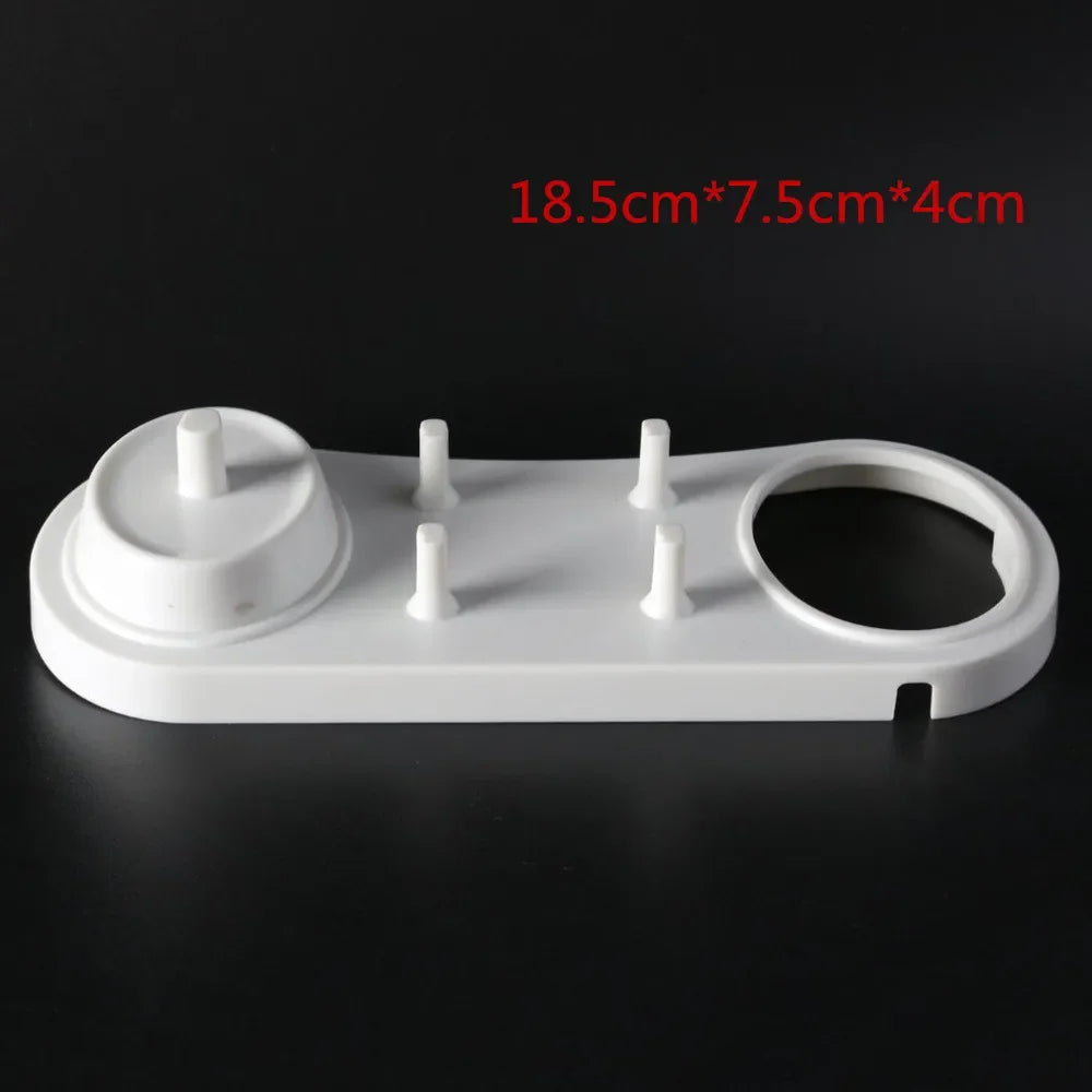 1Pc Oral B Electric Toothbrush Holder Bracket Bathroom Stand Base Support with Charger Hole for Tooth Brush Heads