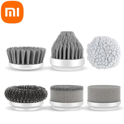 Cepillo eléctrico Xiaomi MIJIA para limpieza de baño con 5 cabezales reemplazables.
