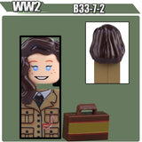 WW2 Military Soldier Figures Building Blocks Soviet British Army German Camouflage Warrior Infantry Accessories Bricks Toys Gift