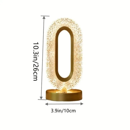 3D Crystal Touch Control LED Night Light for Kids Bedroom - USB Rechargeable Color Changing Square Star Moon Shapes Lamp