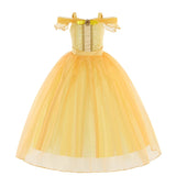 Children's Halloween Role Play Fairy Princess Belle Dress Xmas Carnival Masquerade Performance Birthday Party Fancy Girl Clothes