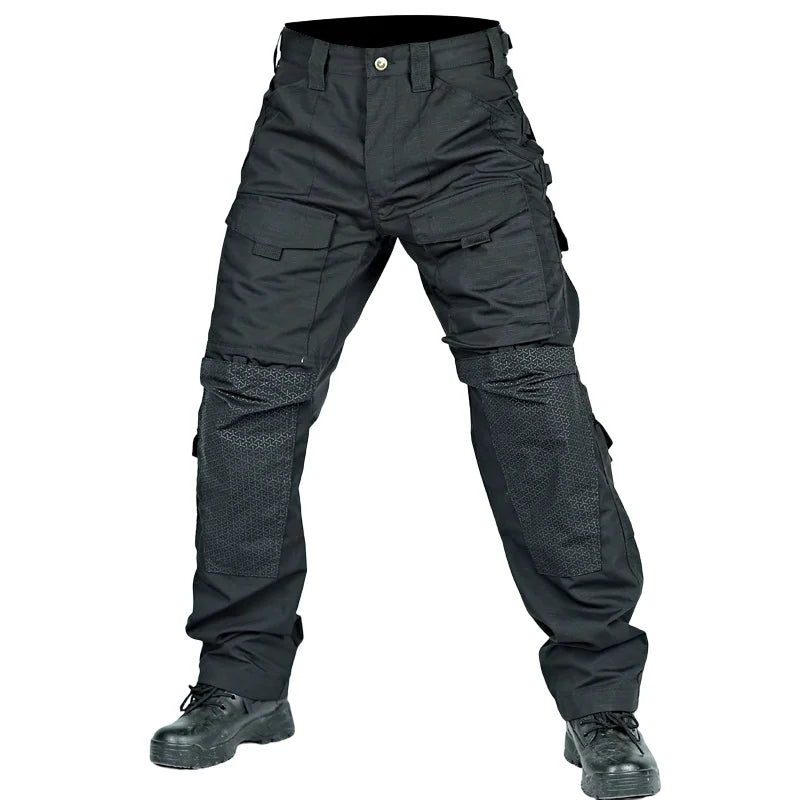Tactical Pants Men Multi-Pocket Outdoor Cargo Pants Military Combat Trousers Men's Wear-Resistant Hiking Work Trousers Male