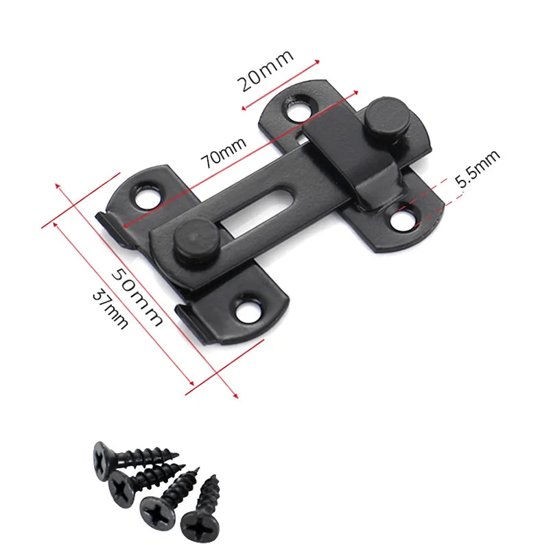 Door Lock Guard Latch Bolt 180 Degree Stainless Steel Toggle Latch Sliding Barn Lock Hardware Gate Latches for Window Closet